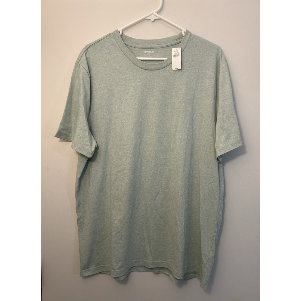 OLD NAVY Mint Green Tee T-shirt Soft Washed Solid Pullover Short Sleeve Mens XL